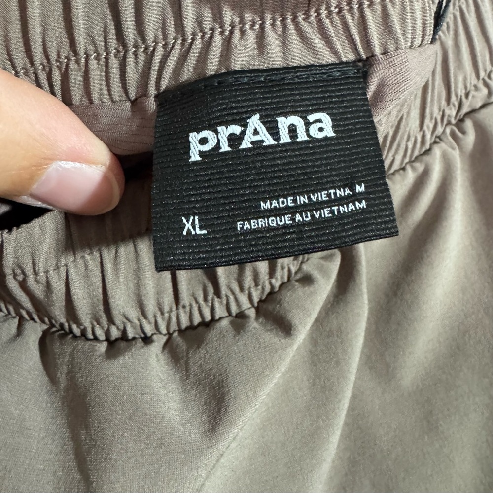 prAna XL Brown Athletic Skort Stretch Snap Side Built In Shorts Women - Picture 6 of 8
